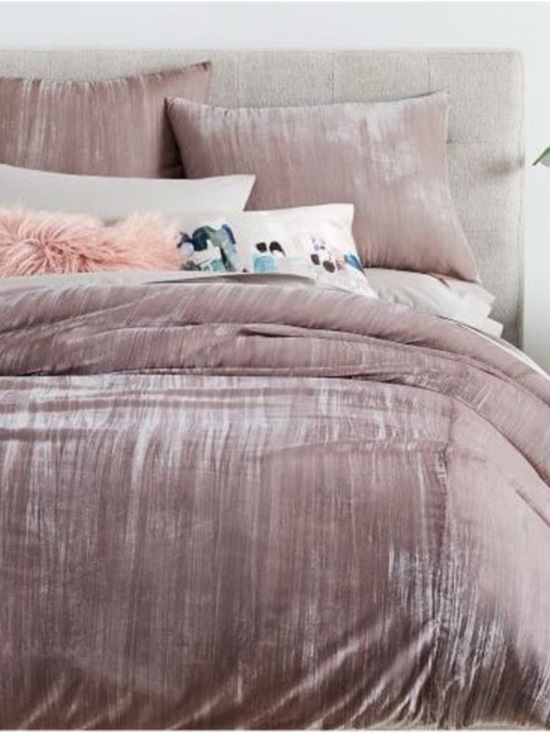 West Elm Other - Discontinued West Elm Velvet Blush Comforter Set